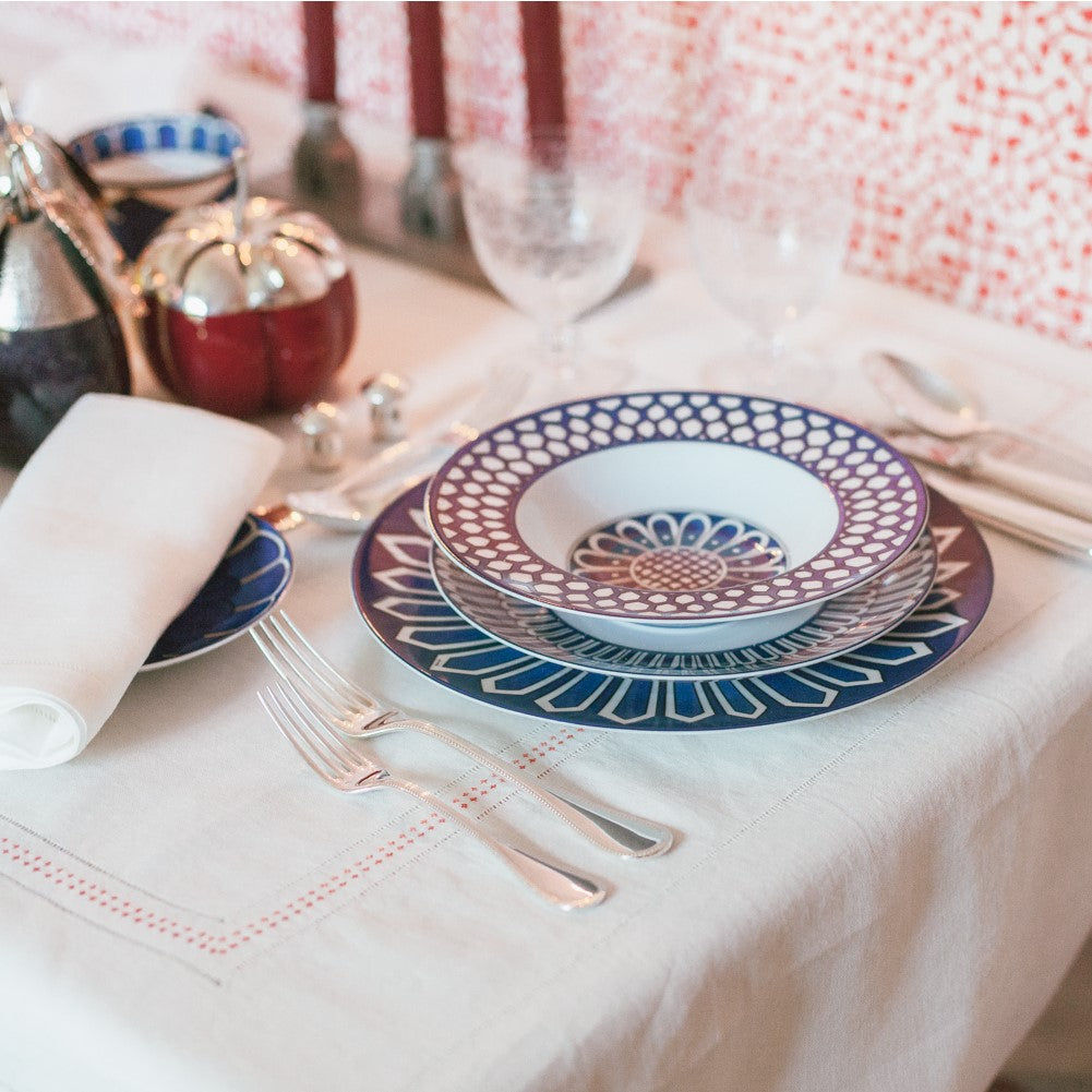 Shashiko Linen Tablecloth