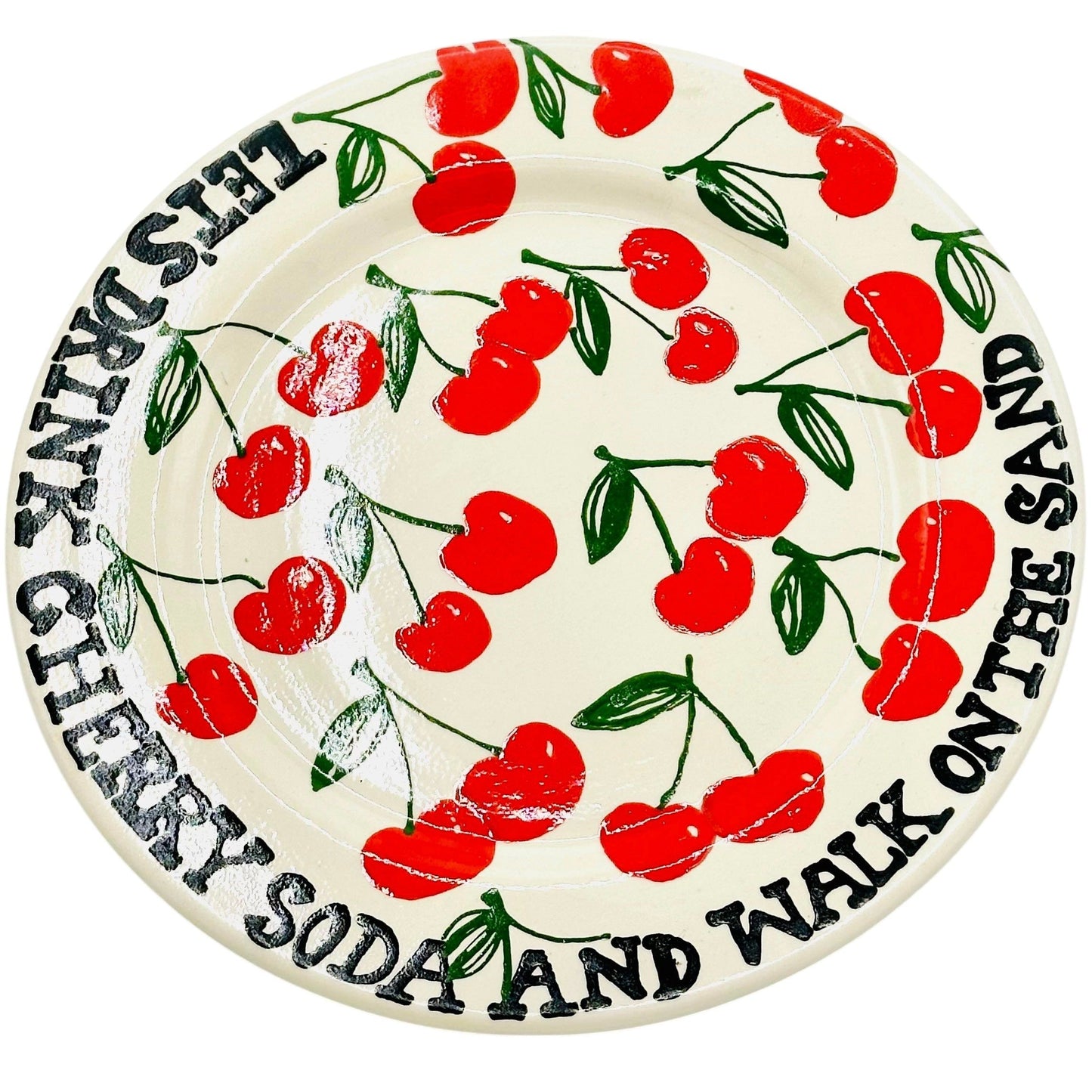 Let's Drink Cherry Soda Plate
