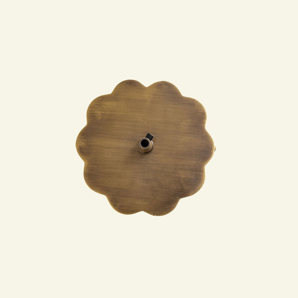 Scallop Ceiling Rose, Antique Brass