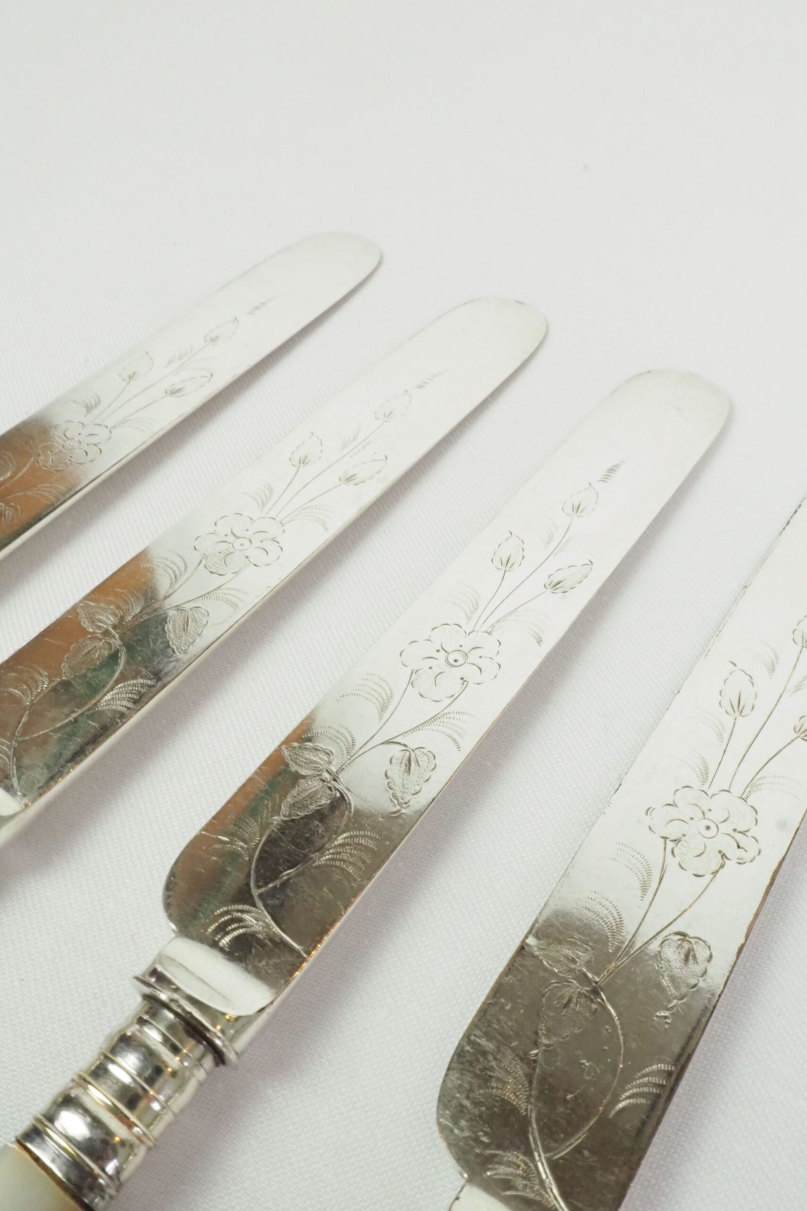 Antique Silver Plate Knives