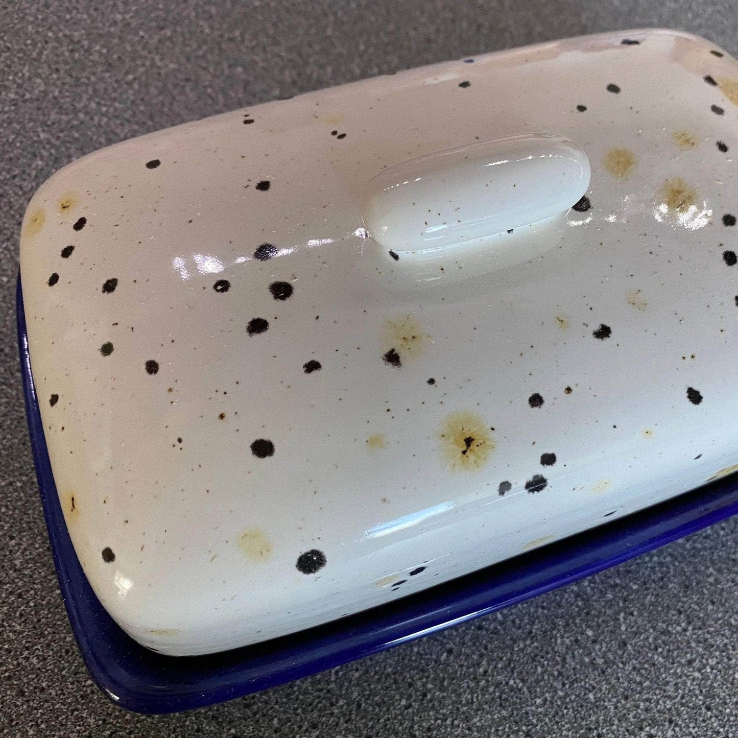 Butter Dish and Sugar Bowl Set - Confetti Glaze