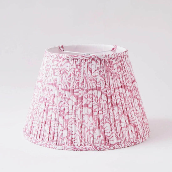 Fern Lampshade in Raspberry