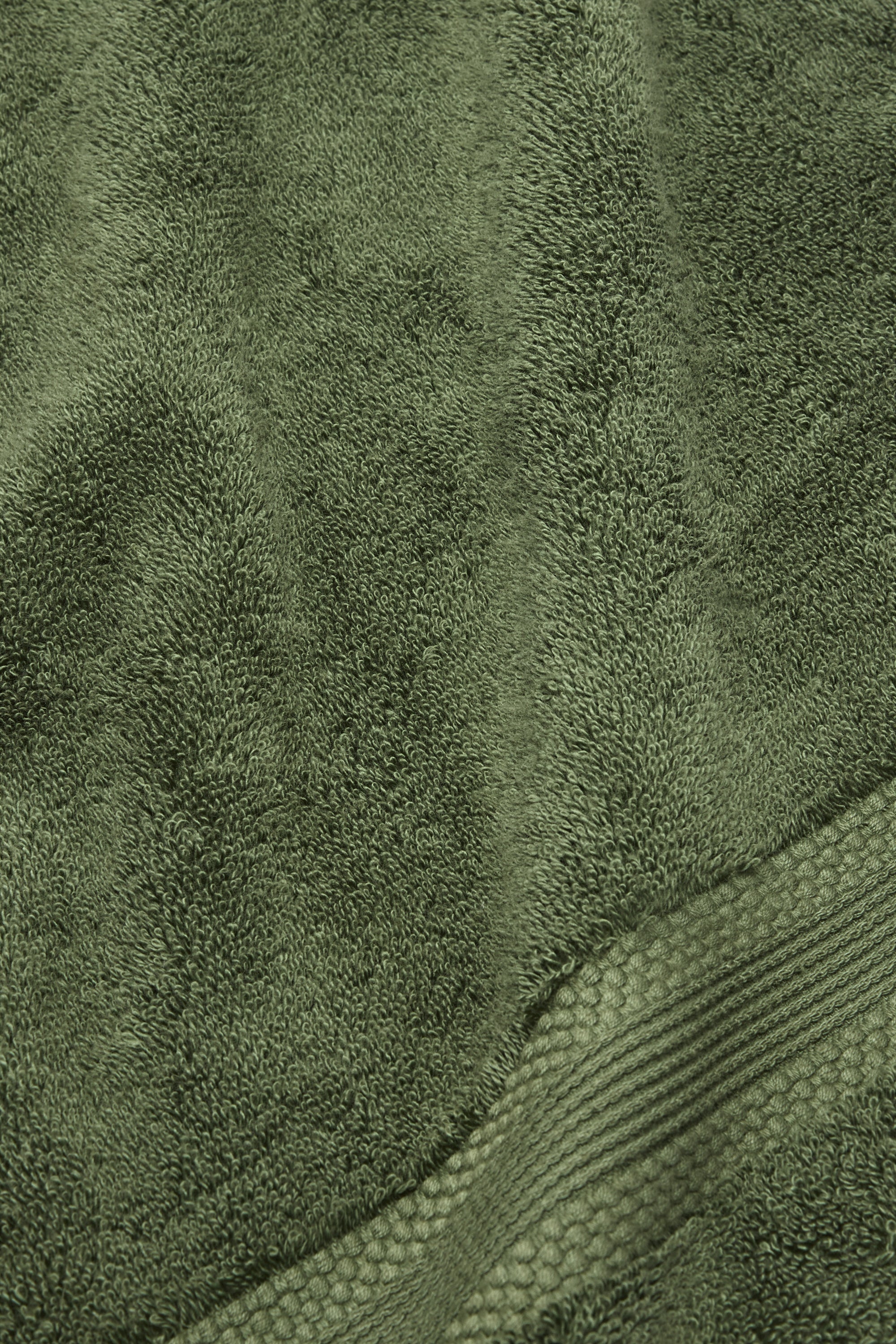 Organic Cotton Hand Towel - Forest Green