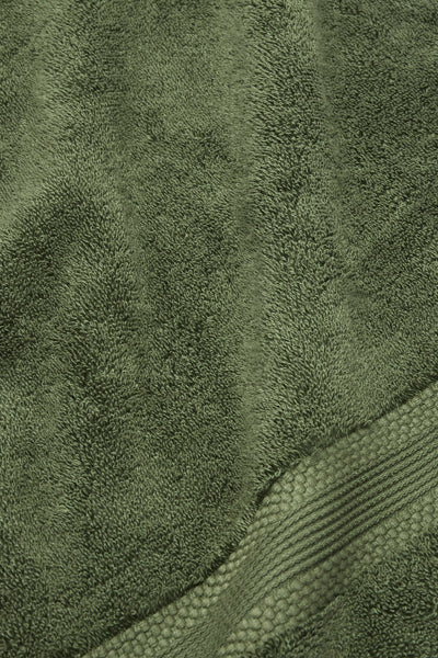 Organic Cotton Hand Towel - Forest Green