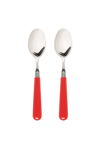 Classic Red Set of 2 Dessert Spoons