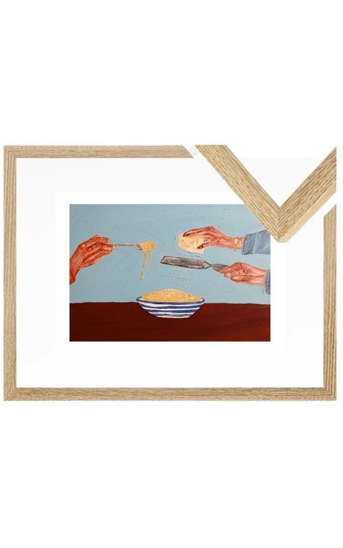 Sharing Pasta Fine Art Print
