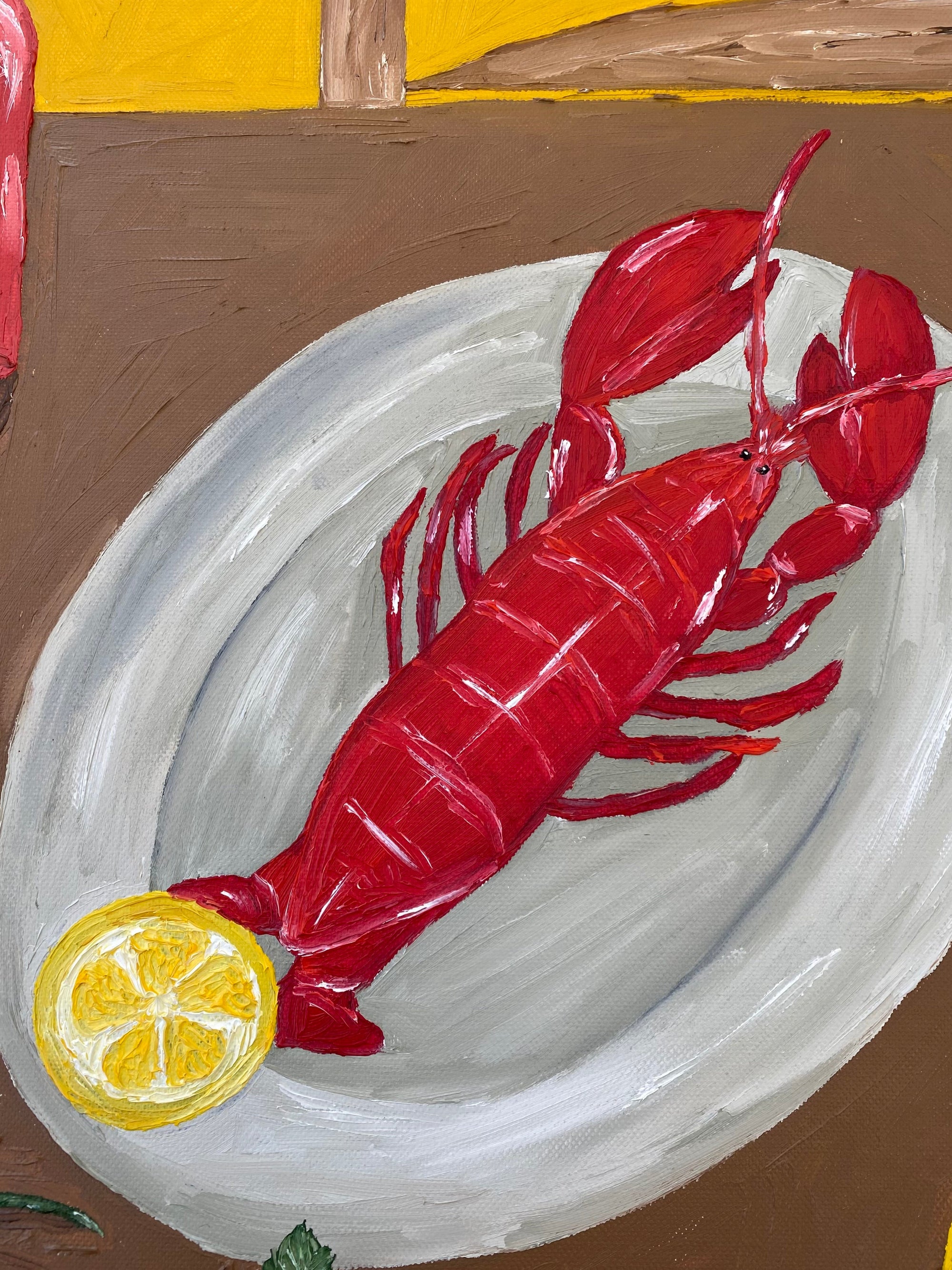 Juntos à roda da mesa III Painting