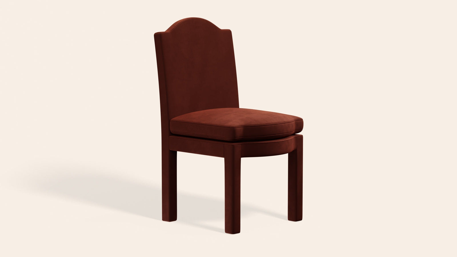 Pair of Leo Dining Chairs, Cinnamon Velvet-