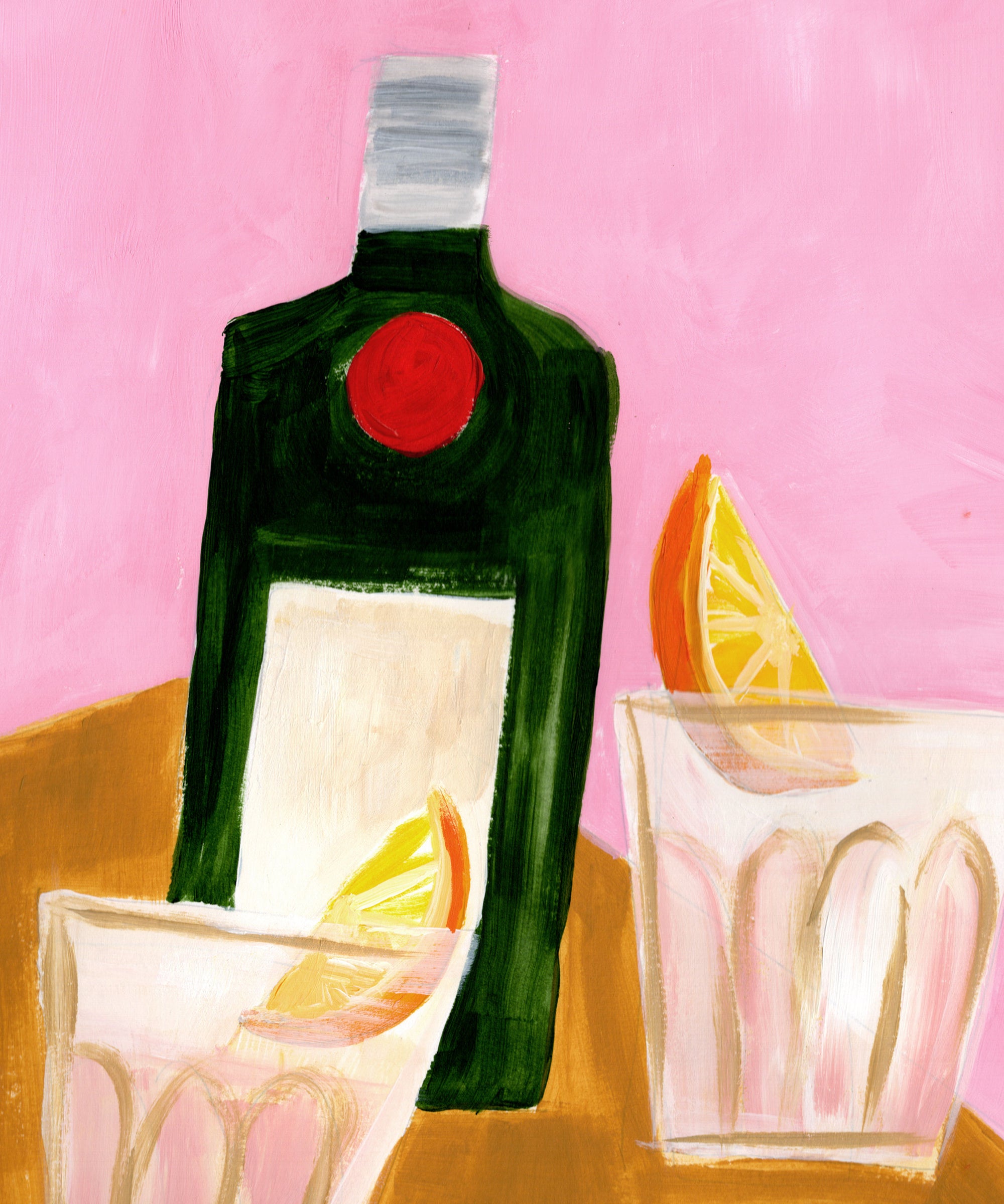 Negroni Nights – Still Life Art Print