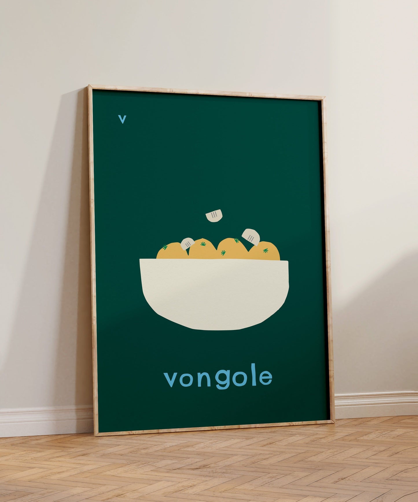 V for Vongole Art Print