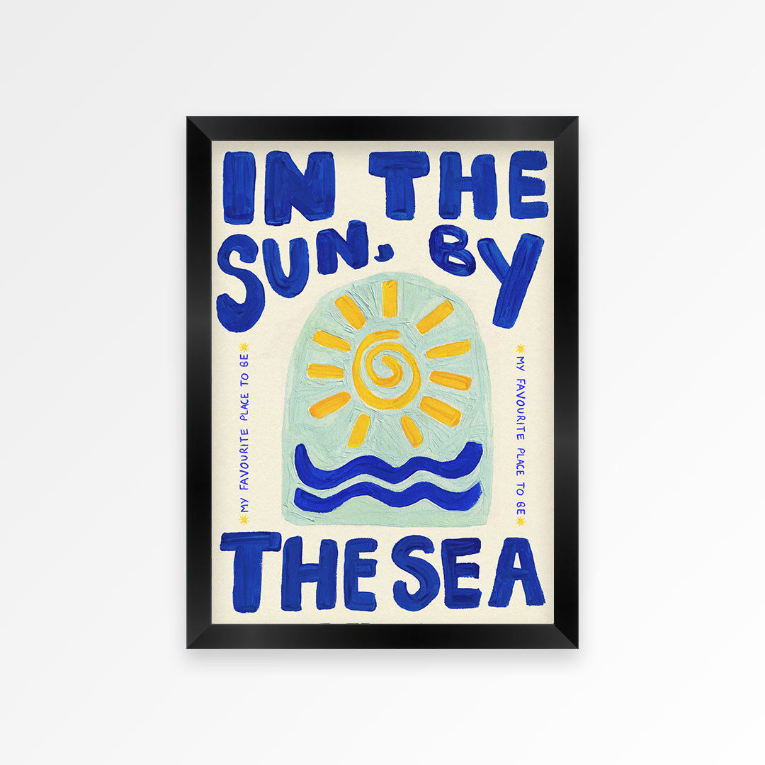 In The Sun By The Sea Hand Painted Print