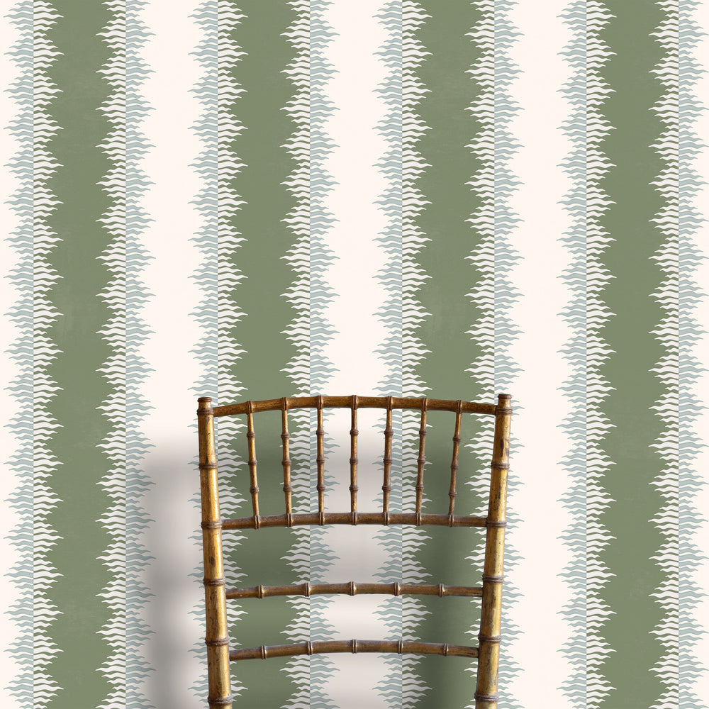 Crimped Stripe - Olive