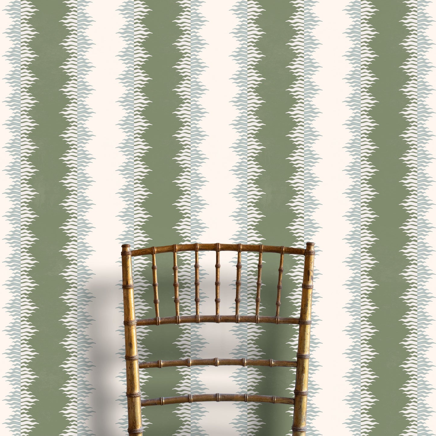 Crimped Stripe - Olive