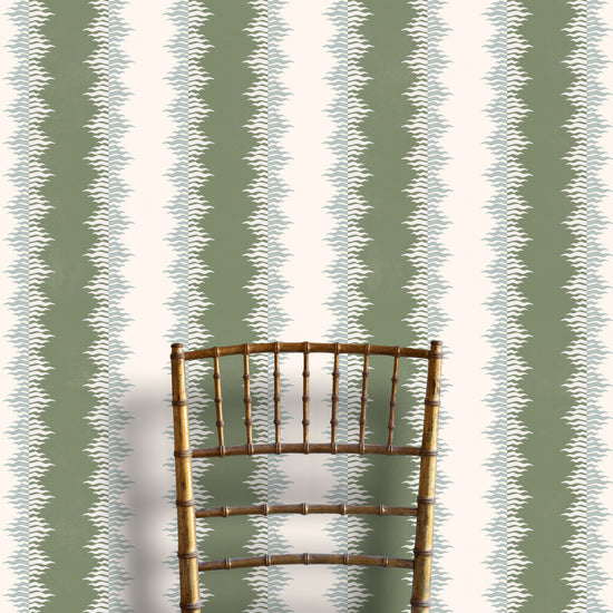 Crimped Stripe - Olive