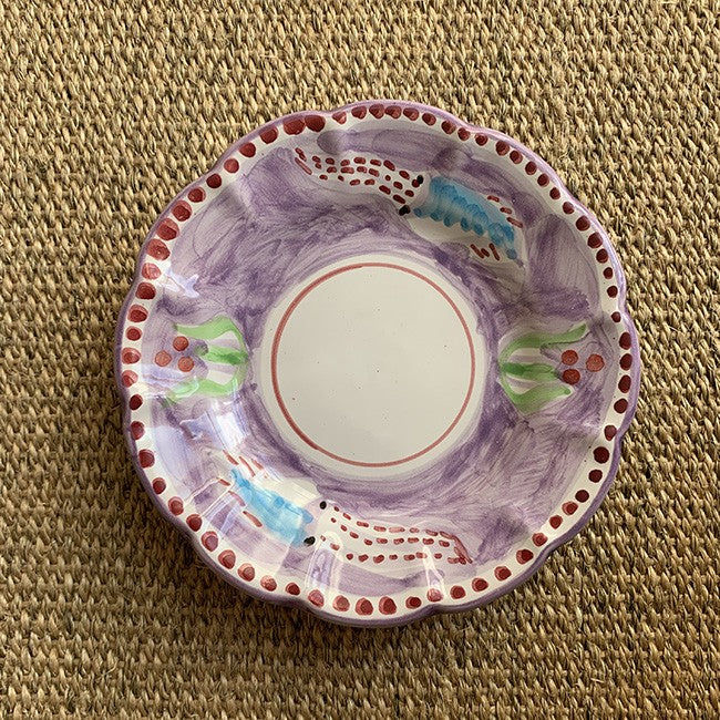 Amalfi Plate 16cm Purple Cuttlefish