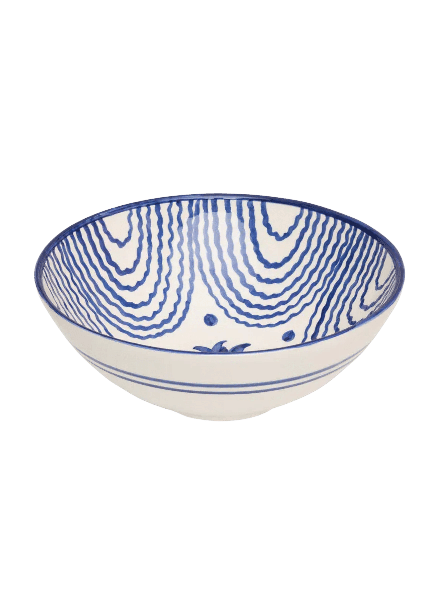 Large Blue Serving Bowl