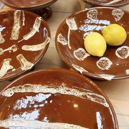 Pedestal Bowl - Terracotta