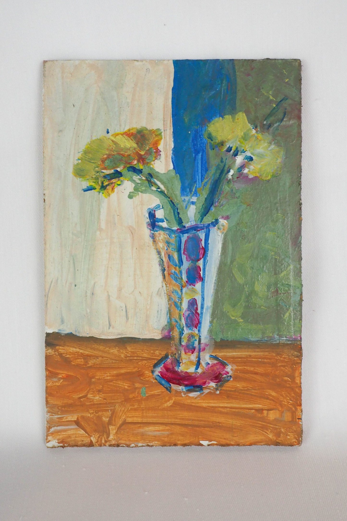 Oil on Board Floral Painting