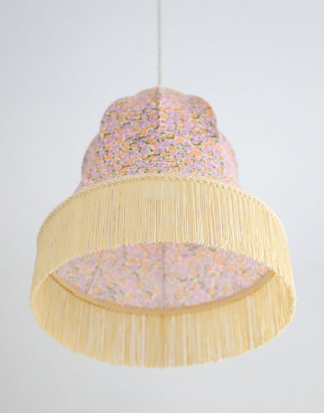 Armande "Bell" Shape Pendant Light with Fringe Print