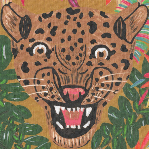 Fierce Leopard Pillow