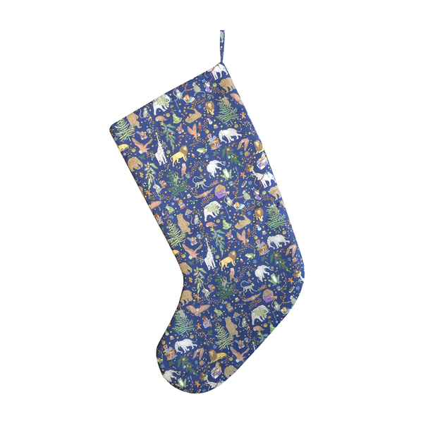 Christmas Stocking made with Liberty Fabric CHRISTMAS