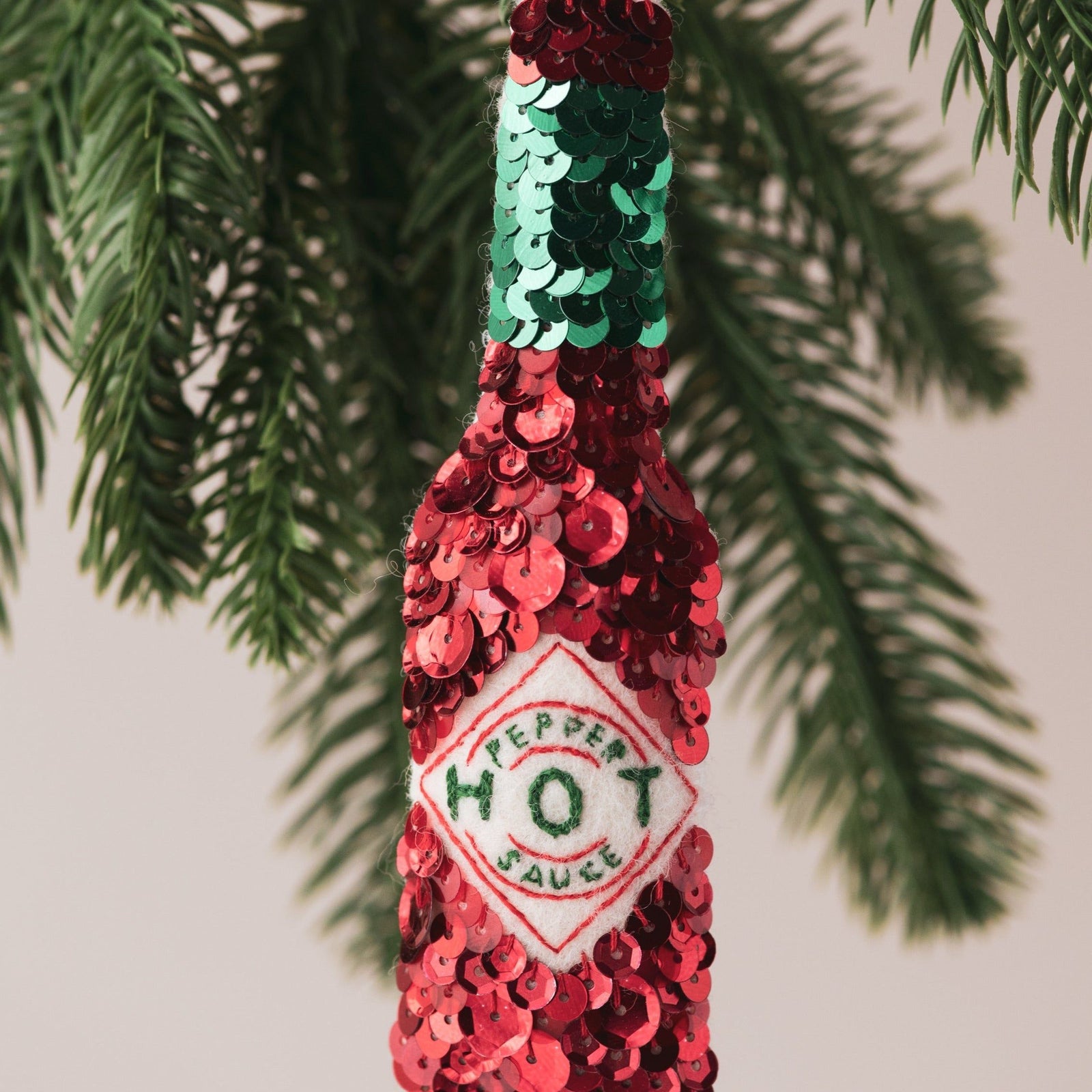 The Hot Sauce Sequin Hanging Decoration