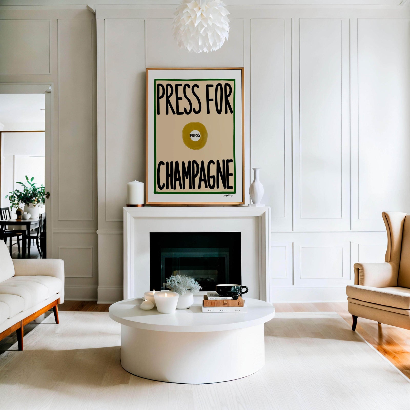 Press for Champagne Print