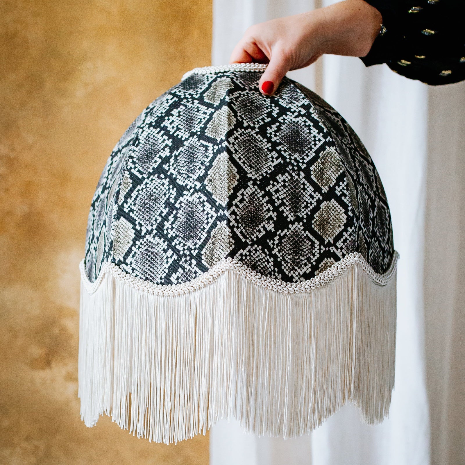 The Bianca Fringed Lampshade