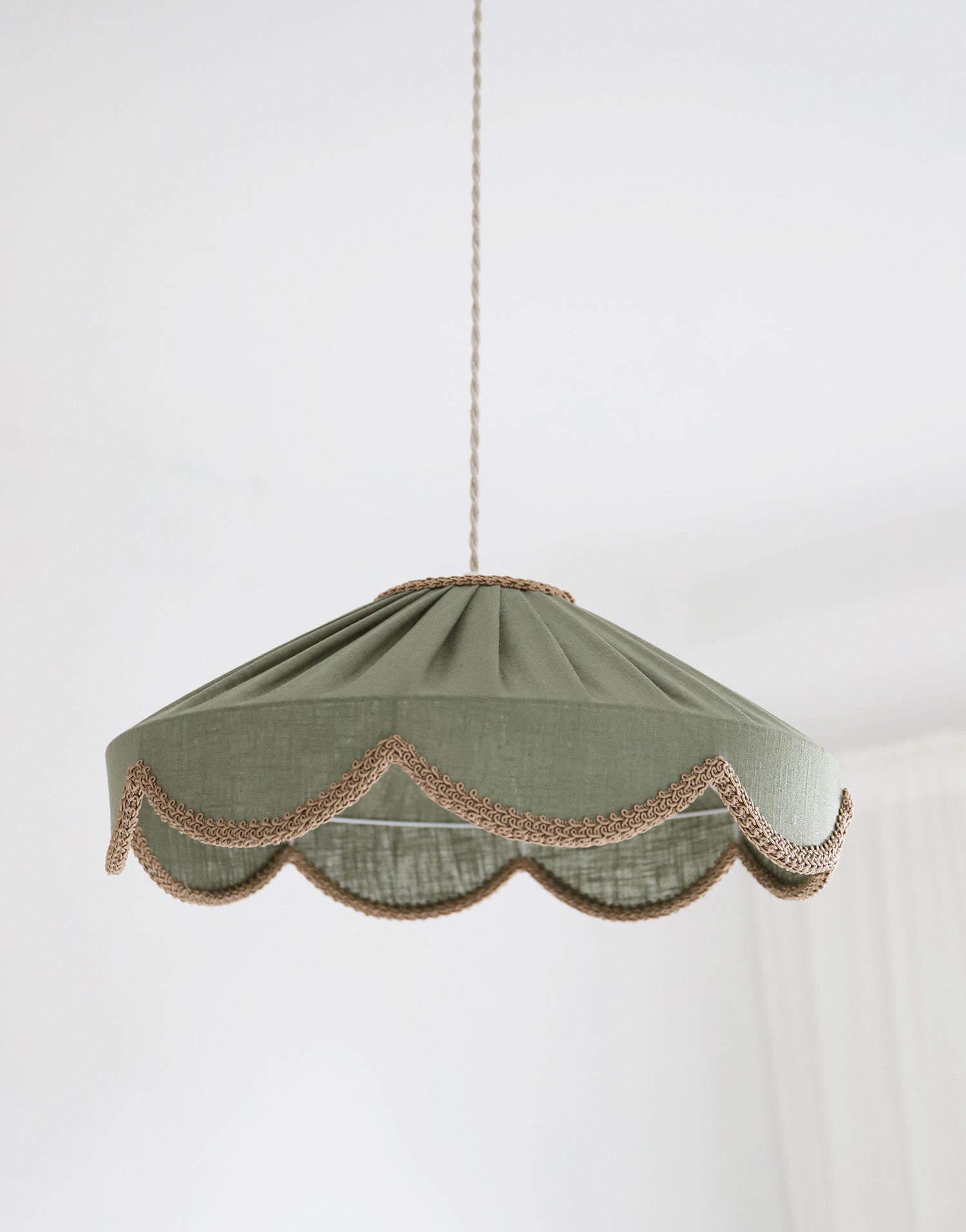 Cosette 'Powdered Sage' Solid Color Floral Shaped Pendant Light