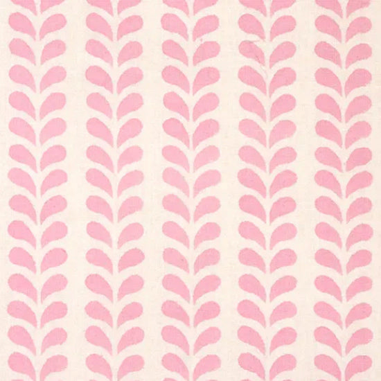 Bindi Block printed Fabric Cotton Pink