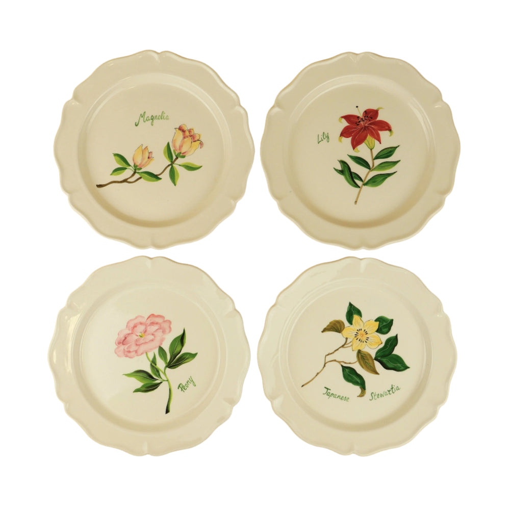 Set of 4 Botanica Salad Plates