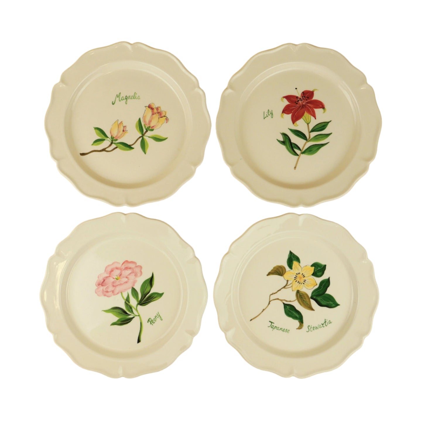 Set of 4 Botanica Salad Plates
