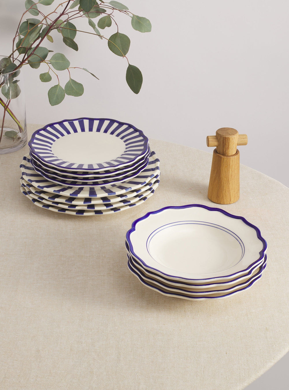 12 Piece Mixed Dinnerware Set with Pasta Bowl - MRJ