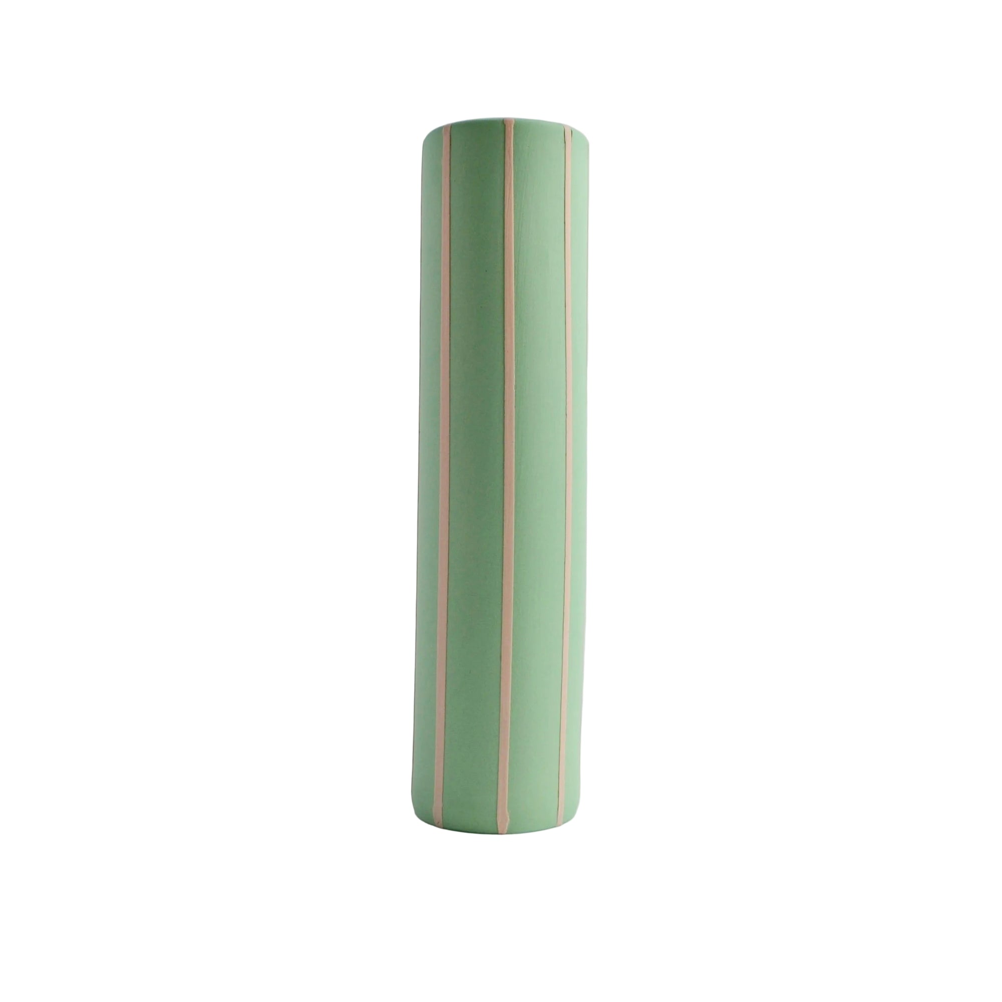 Coloured Striped Vase Miami Green