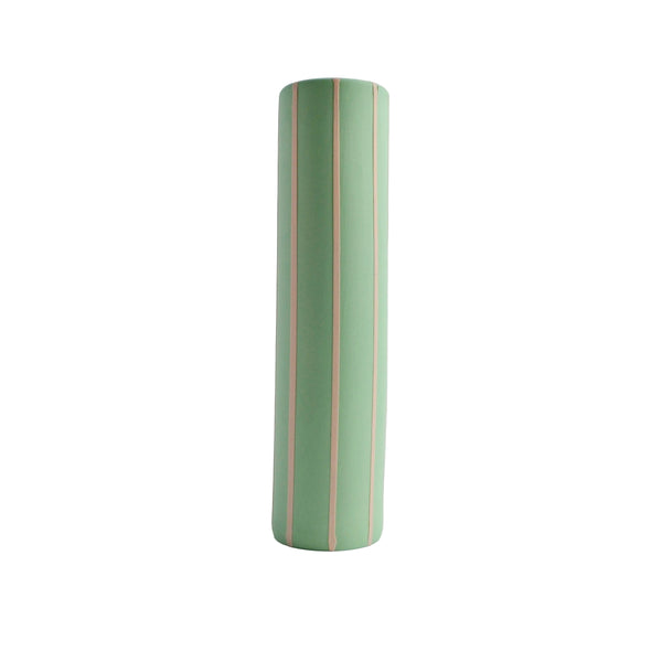 Coloured Striped Vase Miami Green