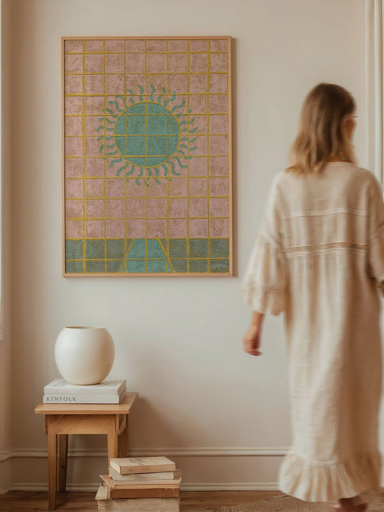 Tiles of sunset - Sunny Fine Art Print