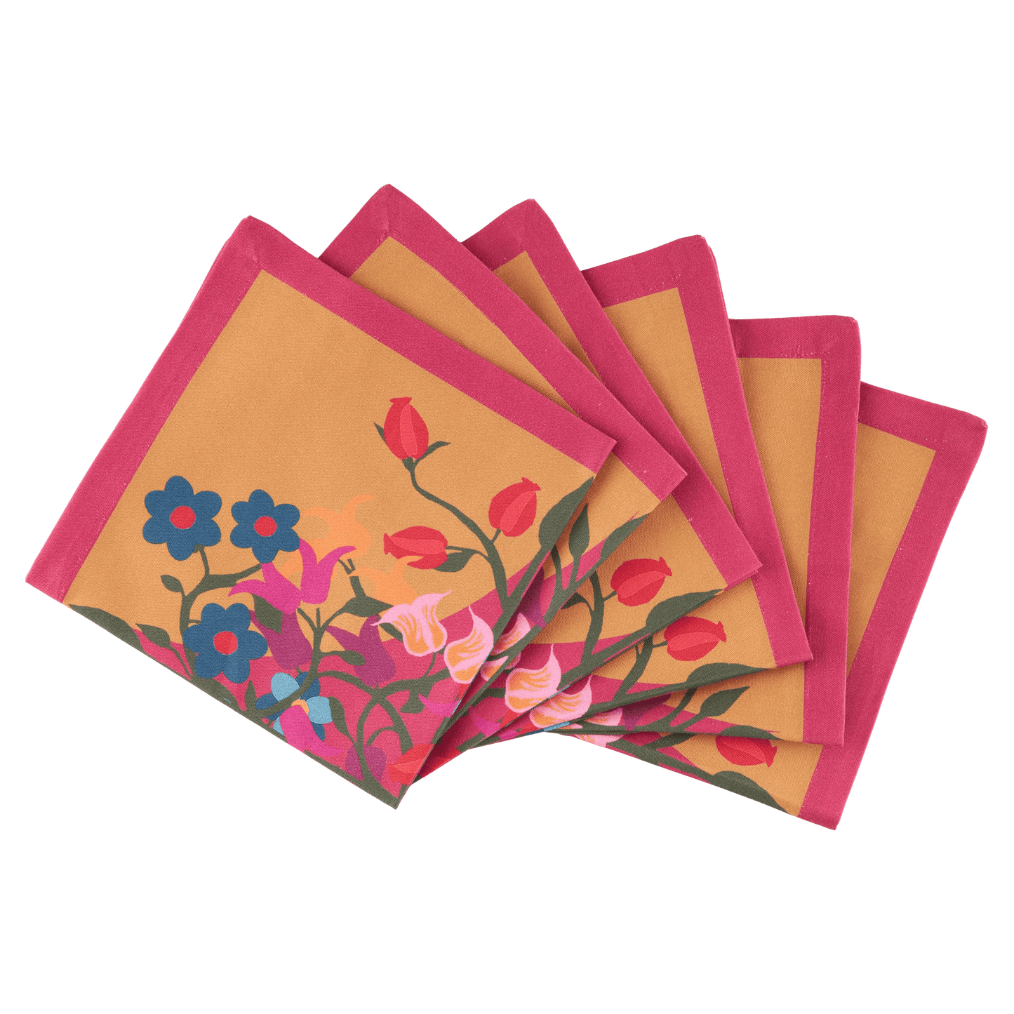 Blumen Orange Napkins | Set of 6