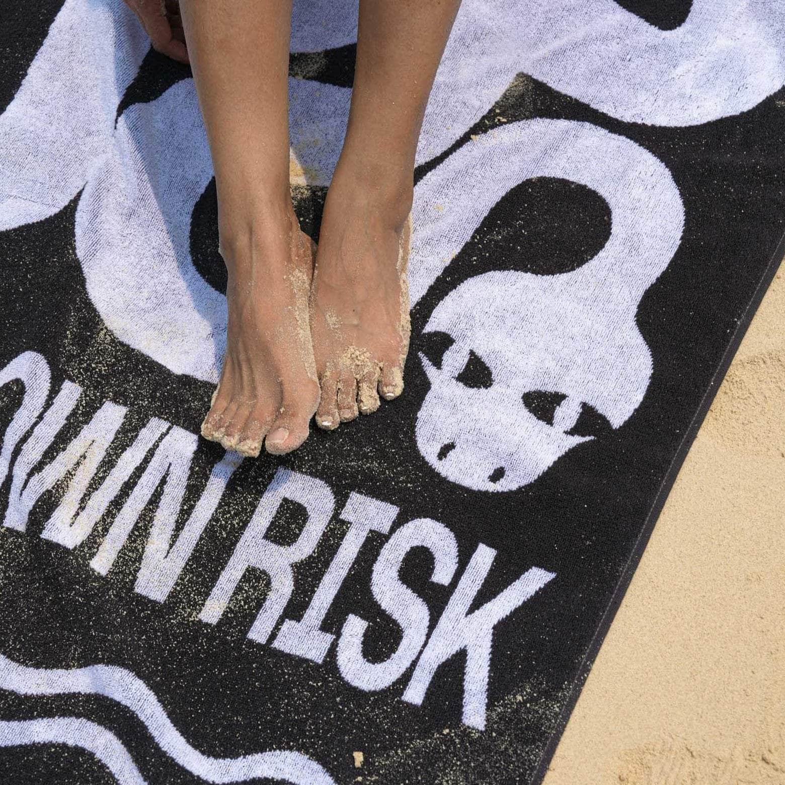 Touch at Own Risk Towel