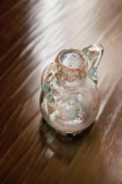 Blown Glass Amphora Vase, Lavender