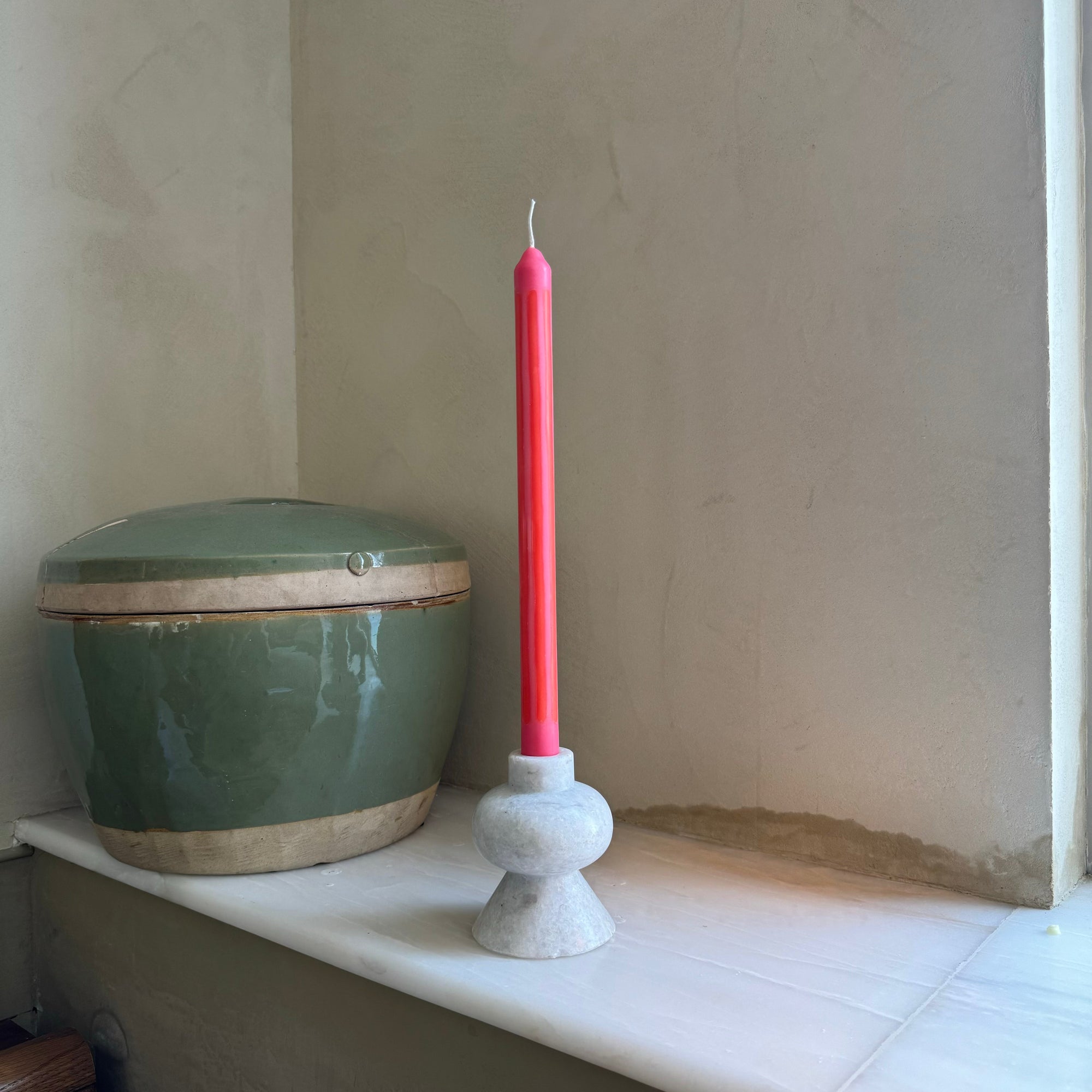 Pink Lady Dinner Candle