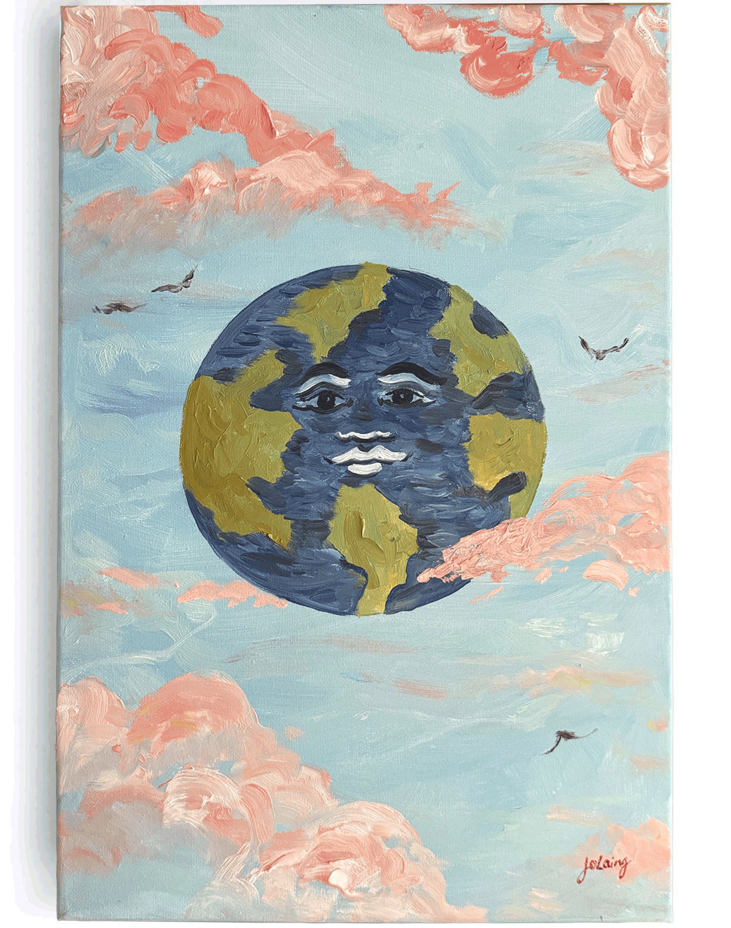 The World - Original Oil On Canvas
