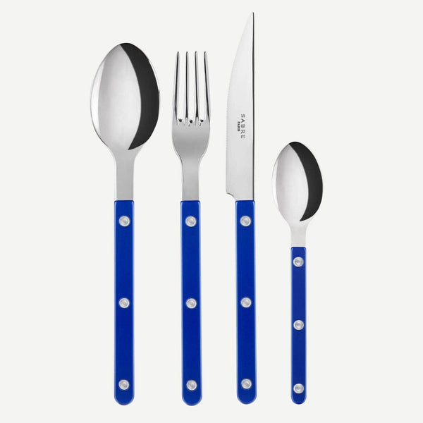 Bistrot Pearly 24pc Cutlery Set, Lapis Blue
