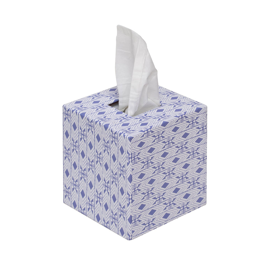 Tijan Violette Blue Tissue Box Cover