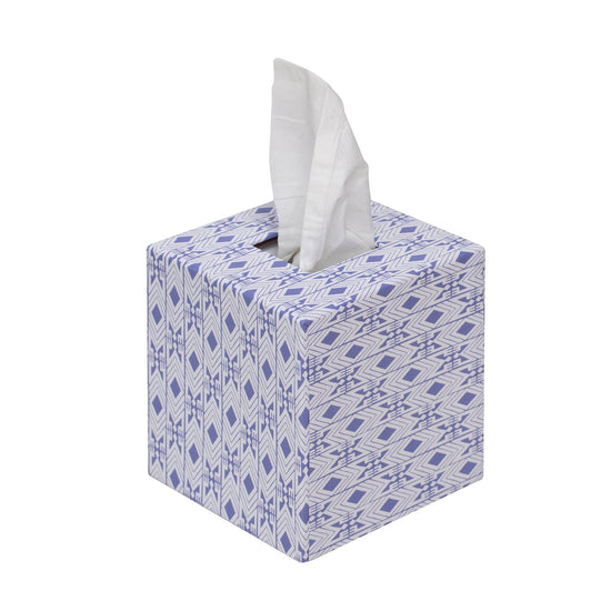 Tijan Violette Blue Tissue Box Cover