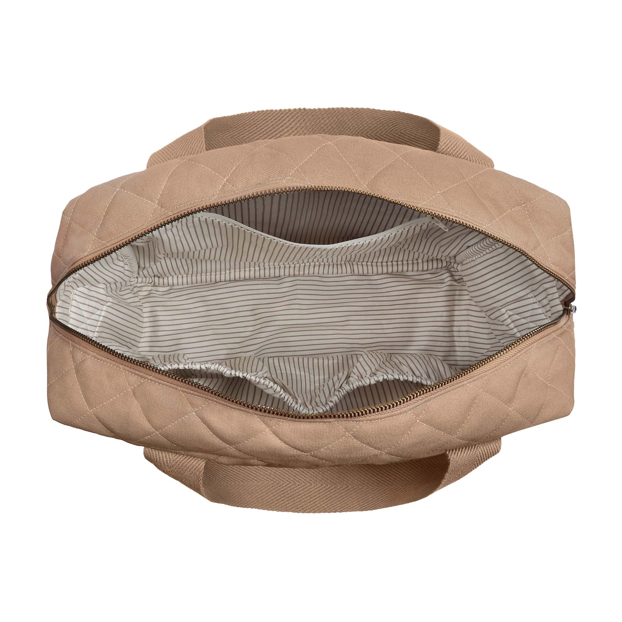 Baby Changing Bag - Latte (With Pram Clips)