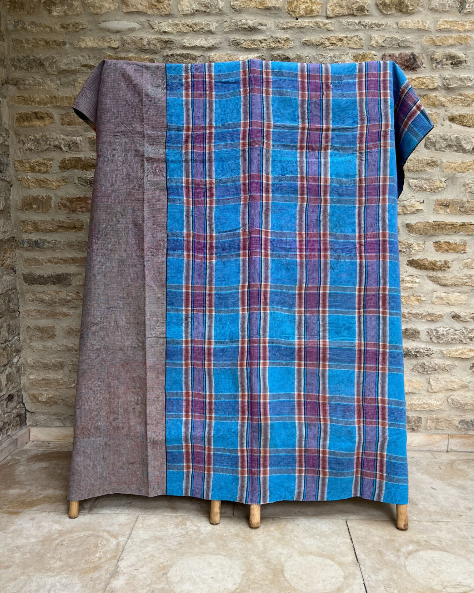 Lightweight Kantha Quilt No. 643