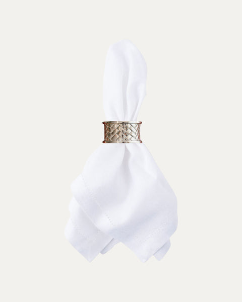 Braided Silver Napkin Ring