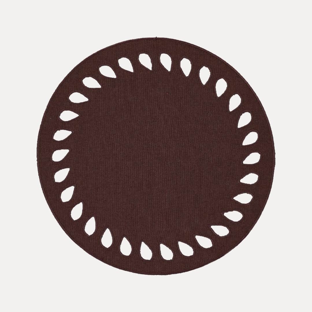 Viseu Placemat, Brown with Brown