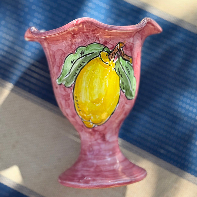 Yellow Lemon Ice Cream Cup