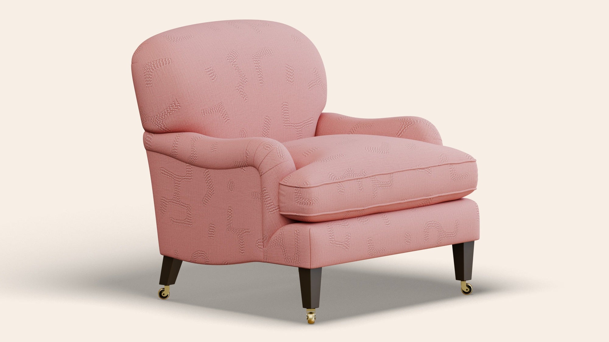 Sofia Armchair, Raphia, Clay-